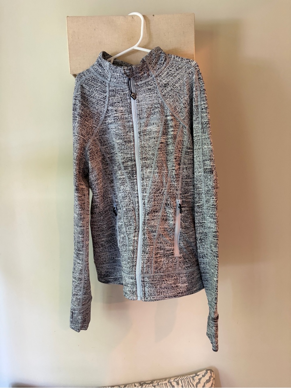 Ivivva Heathered Light Gray Full-Zip Jacket